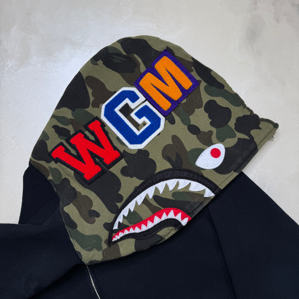 [XL] Bape Half 1st Camo Shark Hoodie