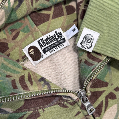 [M] OG Bape x Spider-Man Collab Camo Hoodie