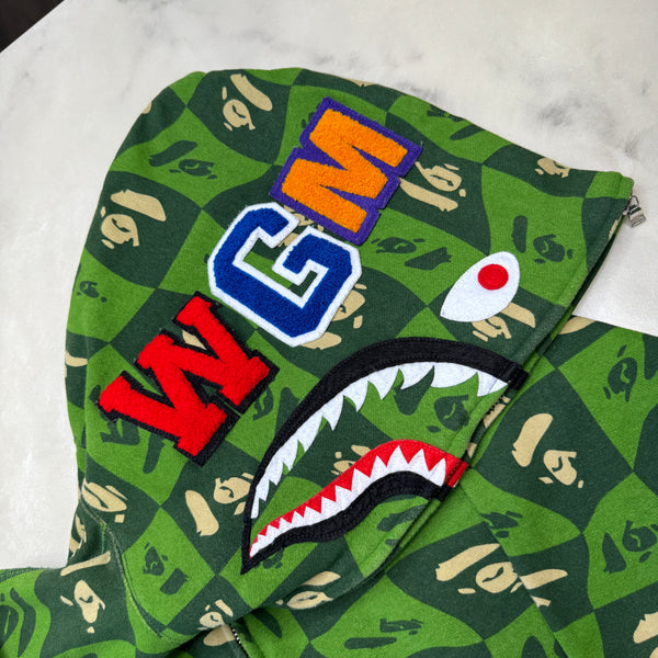 [L] Distortion Camo Shark Hoodie