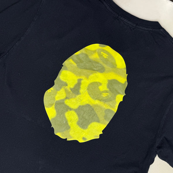 [L] OG Bape Radiation Camo Ape Head Tee