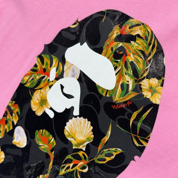 [XL] OG Bape Vacation Pattern Ape Head Tee