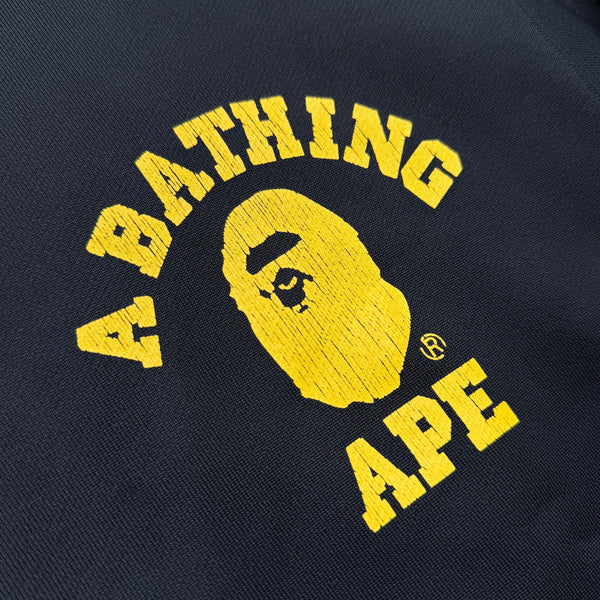 [M] OG Bape Yellow College Logo Zip-Up