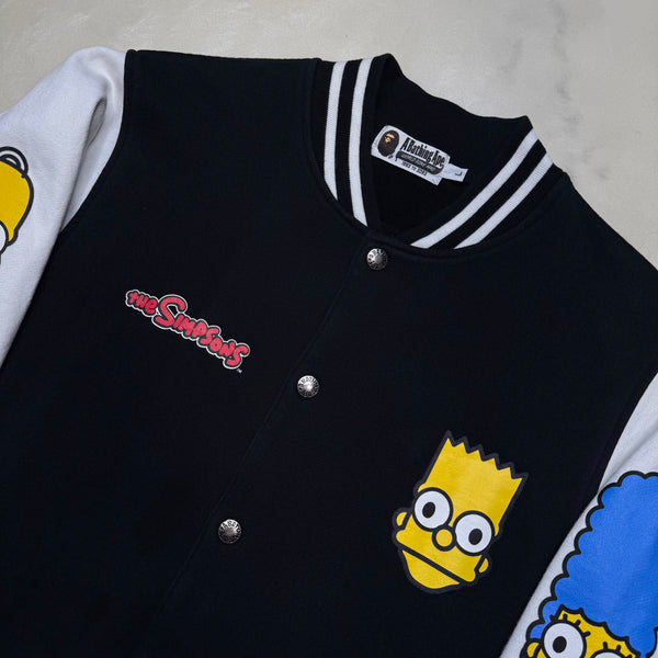 [L] Bape x Simpsons Collab Varsity Jacket