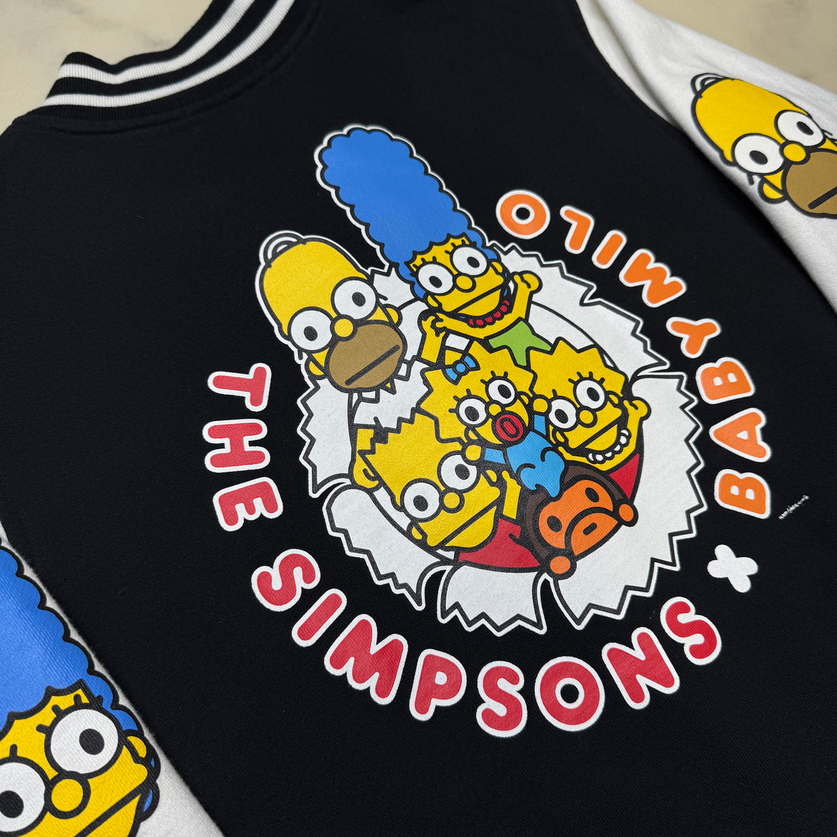 [L] Bape x Simpsons Collab Varsity Jacket – Upscale Resale AZ