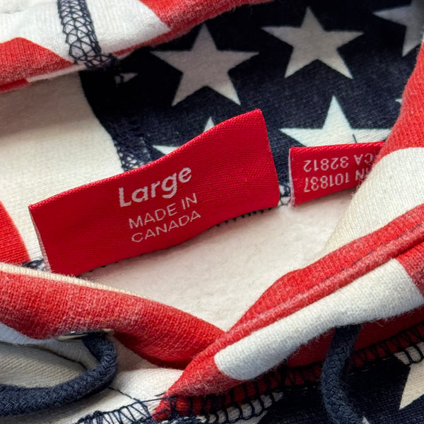 [L] Supreme USA Box Logo Hoodie