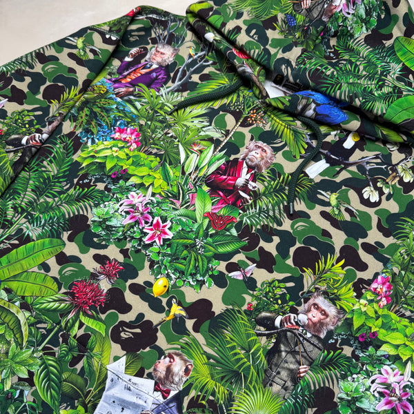 [XL] Bape x Monkey 47 Collab Camo Hoodie