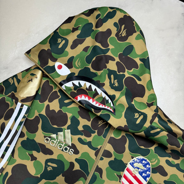 [M] Bape x Adidas Collab Shark Hoodie