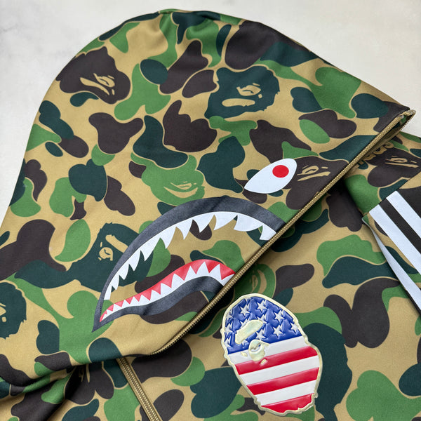 [M] Bape x Adidas Collab Shark Hoodie