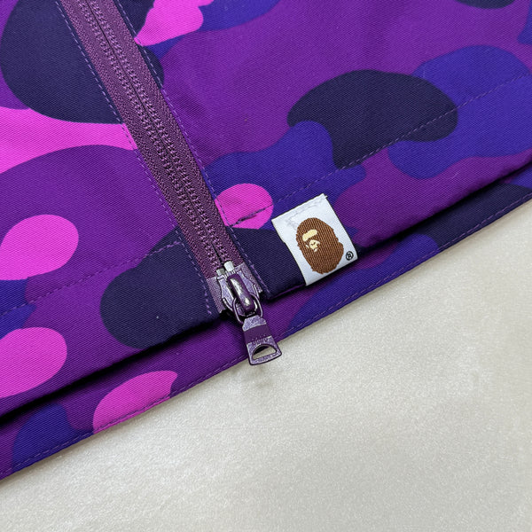 [XL] Bape Purple Camo Shark Jacket