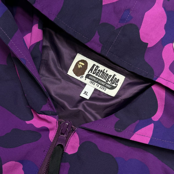 [XL] Bape Purple Camo Shark Jacket