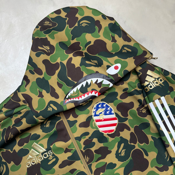 [XL] Bape x Adidas Collab Shark Hoodie