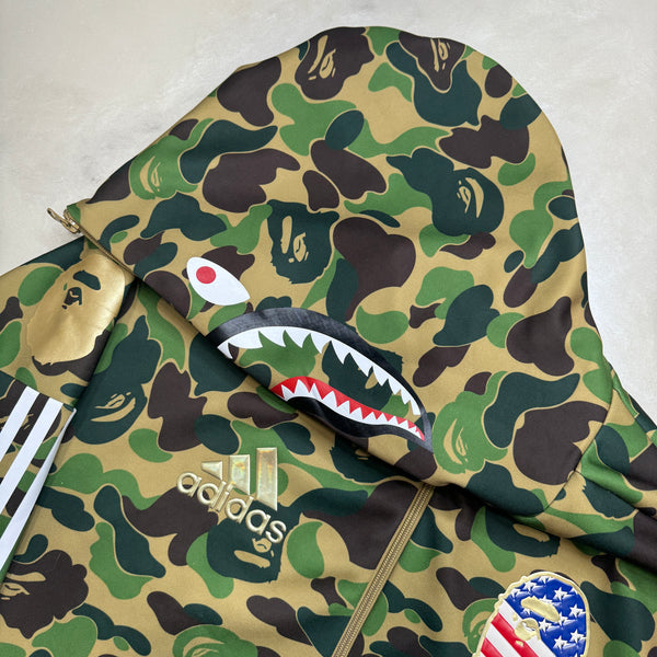 [XL] Bape x Adidas Collab Shark Hoodie