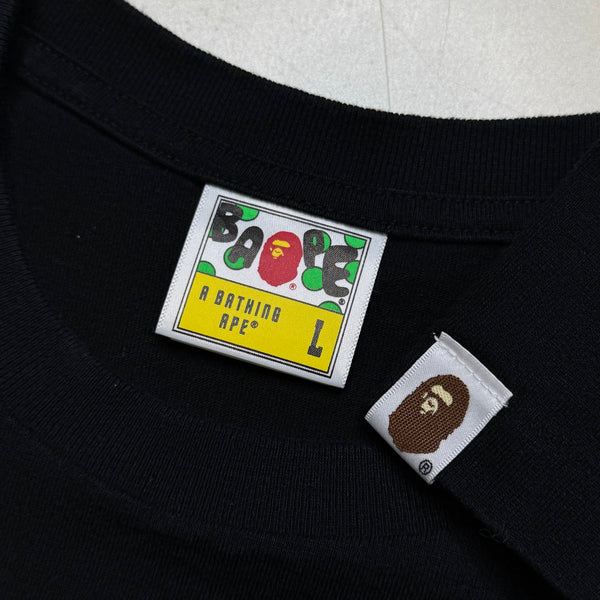 [L] Bape Red Camo Transform Ape Head Tee