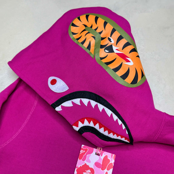 [XS] DS Bape Pink Pullover Shark Hoodie