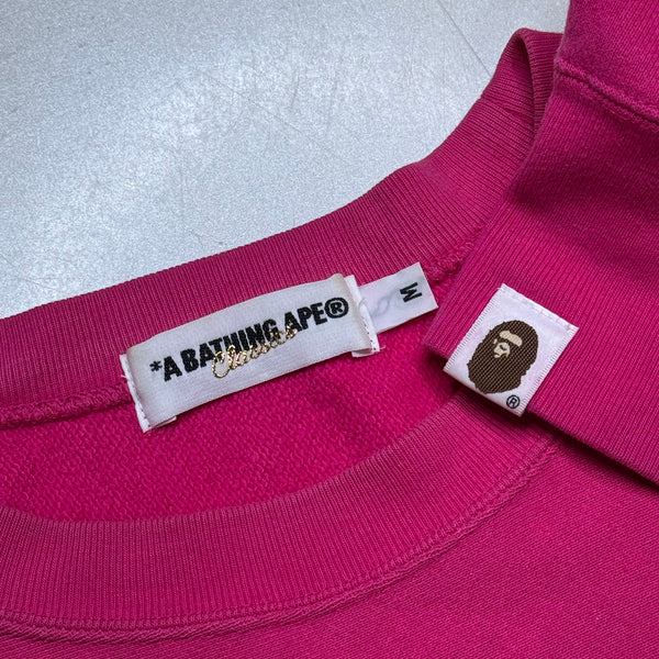 [M] Bape Dinosaur Milo Pink Sweatshirt