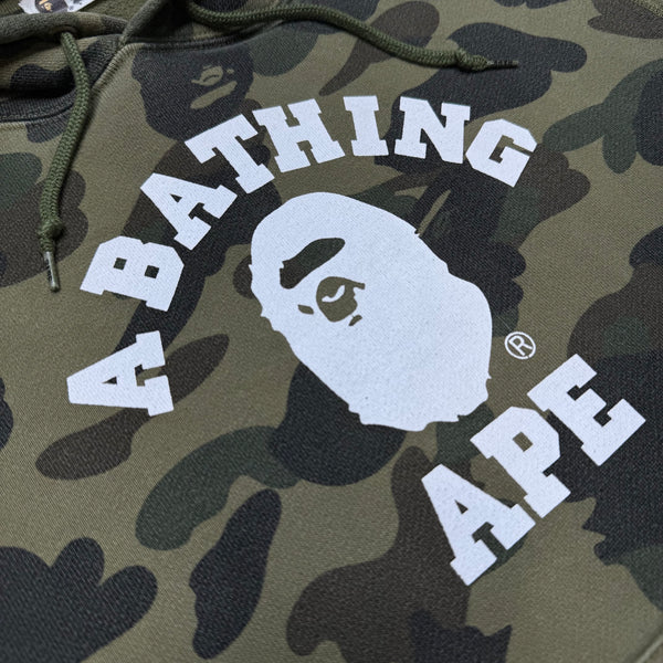 [M] Bape 1st Camo College Logo Hoodie