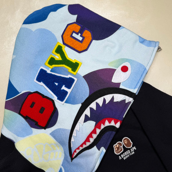 [M] Bape x Bored Ape Beach Club Shark Hoodie