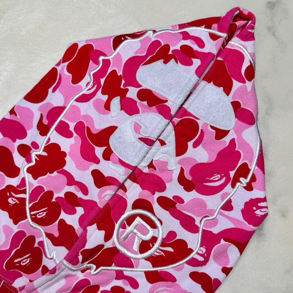 [M] Bape Pink ABC Camo 2nd Ape Hoodie