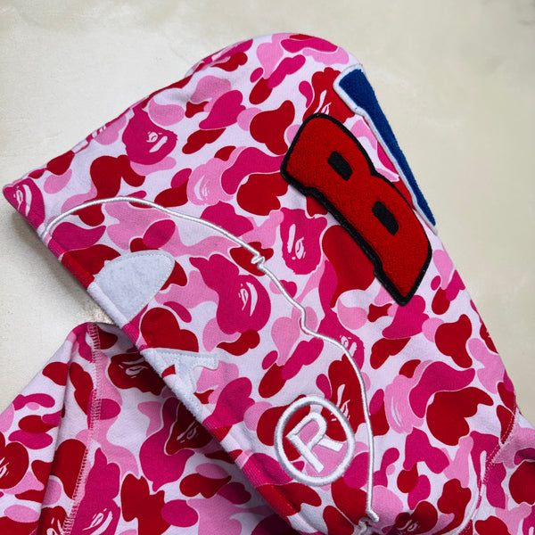 [M] Bape Pink ABC Camo 2nd Ape Hoodie
