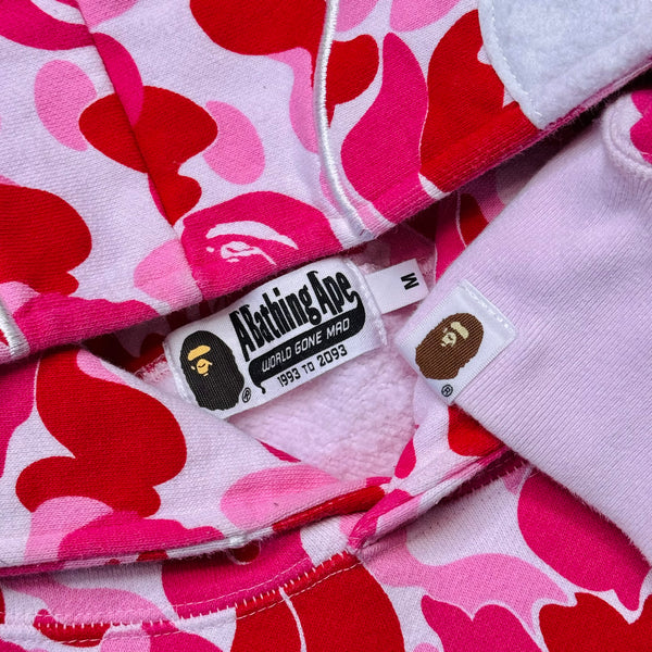 [M] Bape Pink ABC Camo 2nd Ape Hoodie