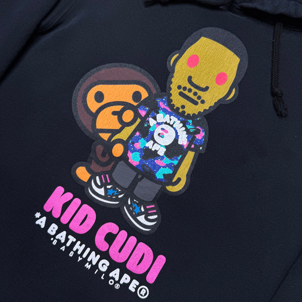 [L] Bape x Kid Cudi Collab Pullover Hoodie