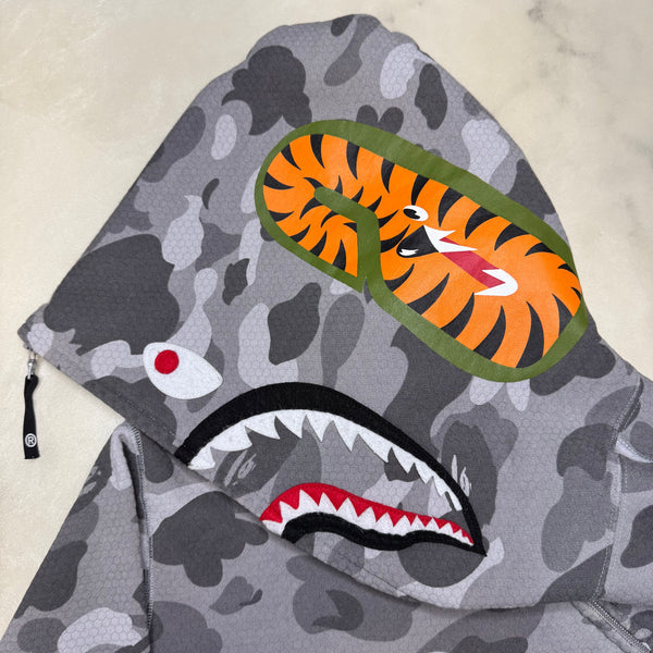 [XL] Bape Honeycomb Camo Shark Hoodie