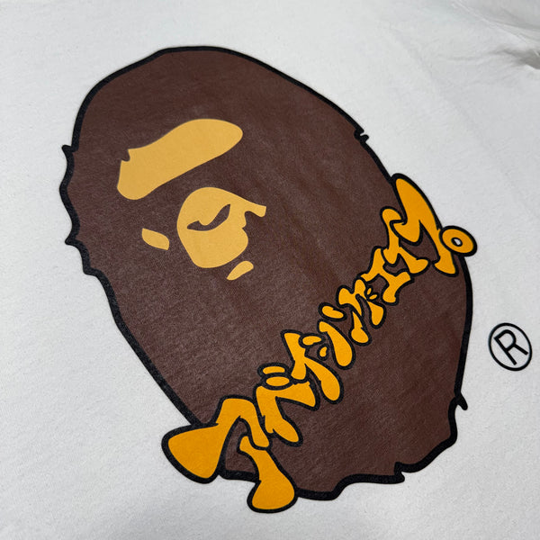[L] Bape Katakana Ape Head Tee