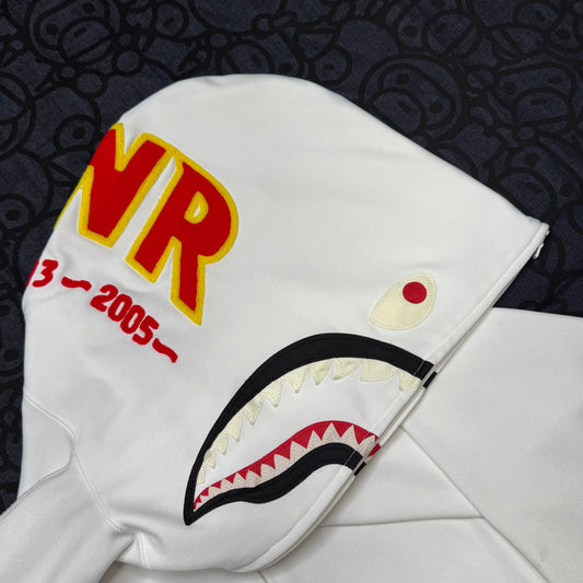 [M] Bape Nylon PONR Full-Zip Shark Hoodie