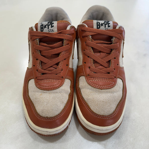 [8] Bape Brown Leather Bapestas