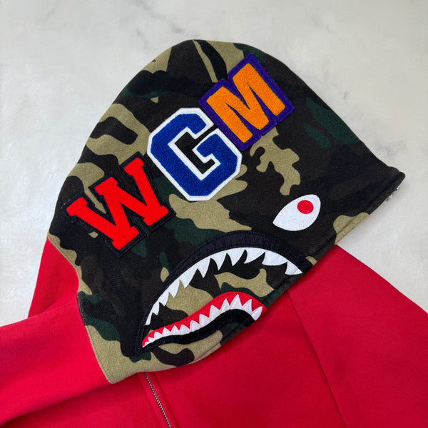 [M] OG BapeLand Half Camo Shark Hoodie