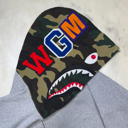 [M] Bape Land Half Camo Shark Hoodie