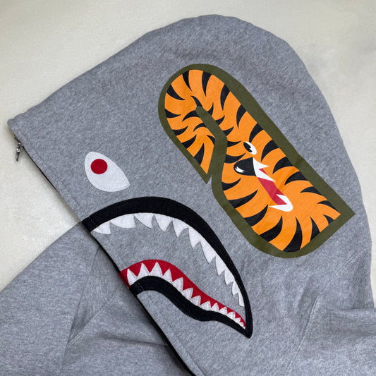 FLASH [M] Bape Land Half Camo Shark Hoodie