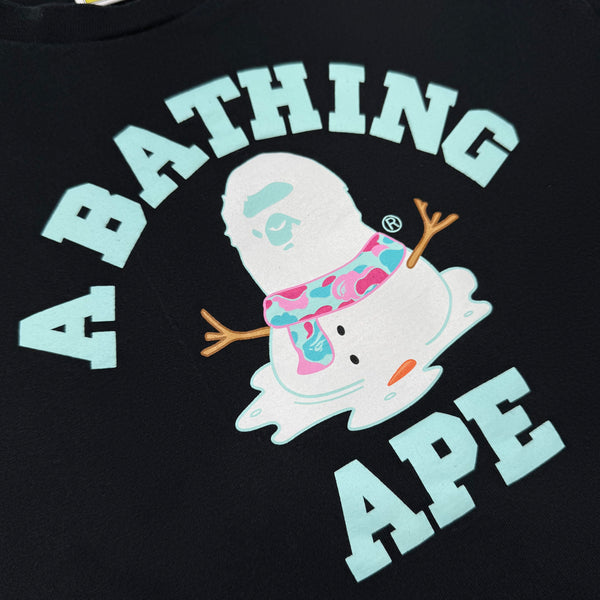 [M] Bape Melted Snowman College Tee