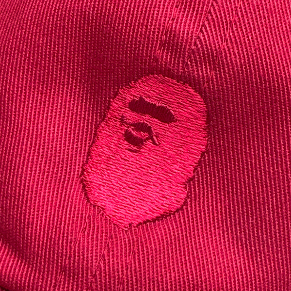 Bape Red on Red Ape Head Hat