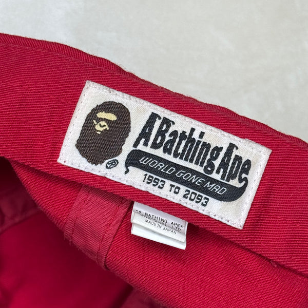 Bape Red on Red Ape Head Hat