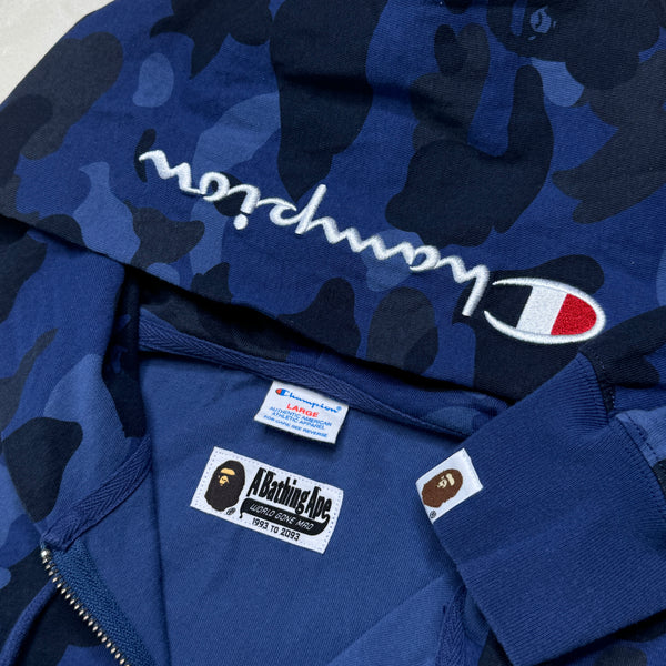 [L] Bape x Champion Collab Hoodie