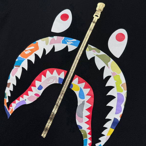[S] Bape Multi Camo Shark Tee