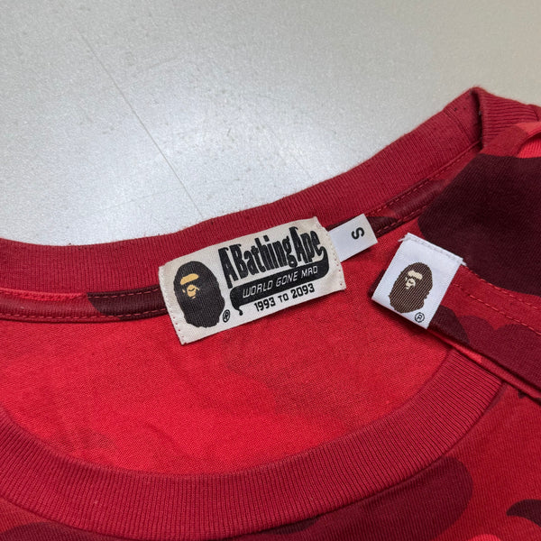 [S] Bape Red Camo Tiger Tee