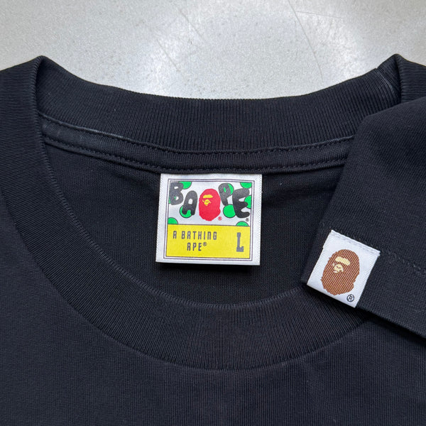 [L] OG Bape Flame Pattern Ape Tee