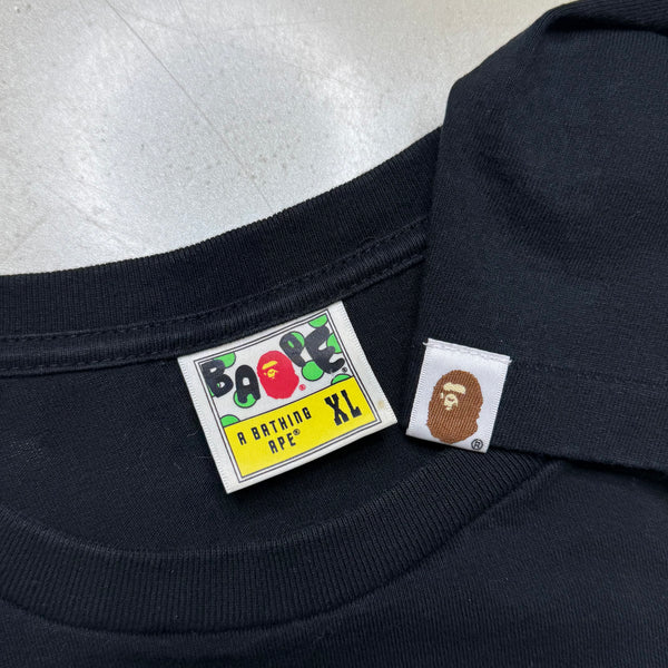 [XL] Bape Yellow Camo College Logo Tee