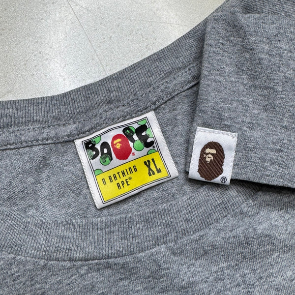 [XL] Bape Classic Grey Shark Tee