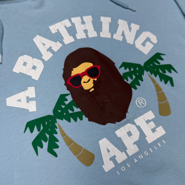 [L] Bape LA Store College Logo Hoodie