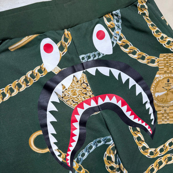 [M] Bape Jewels Shark Sweatpants