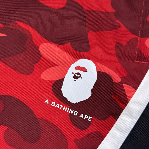 [XL] Bape Red 1st Camo Track Pants