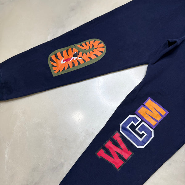[2XL] Bape Navy Classic Shark Sweatpants