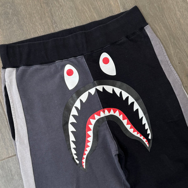 [L] Bape Colorblock Shark Sweatpants