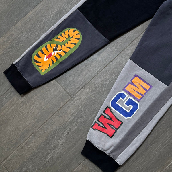 [L] Bape Colorblock Shark Sweatpants