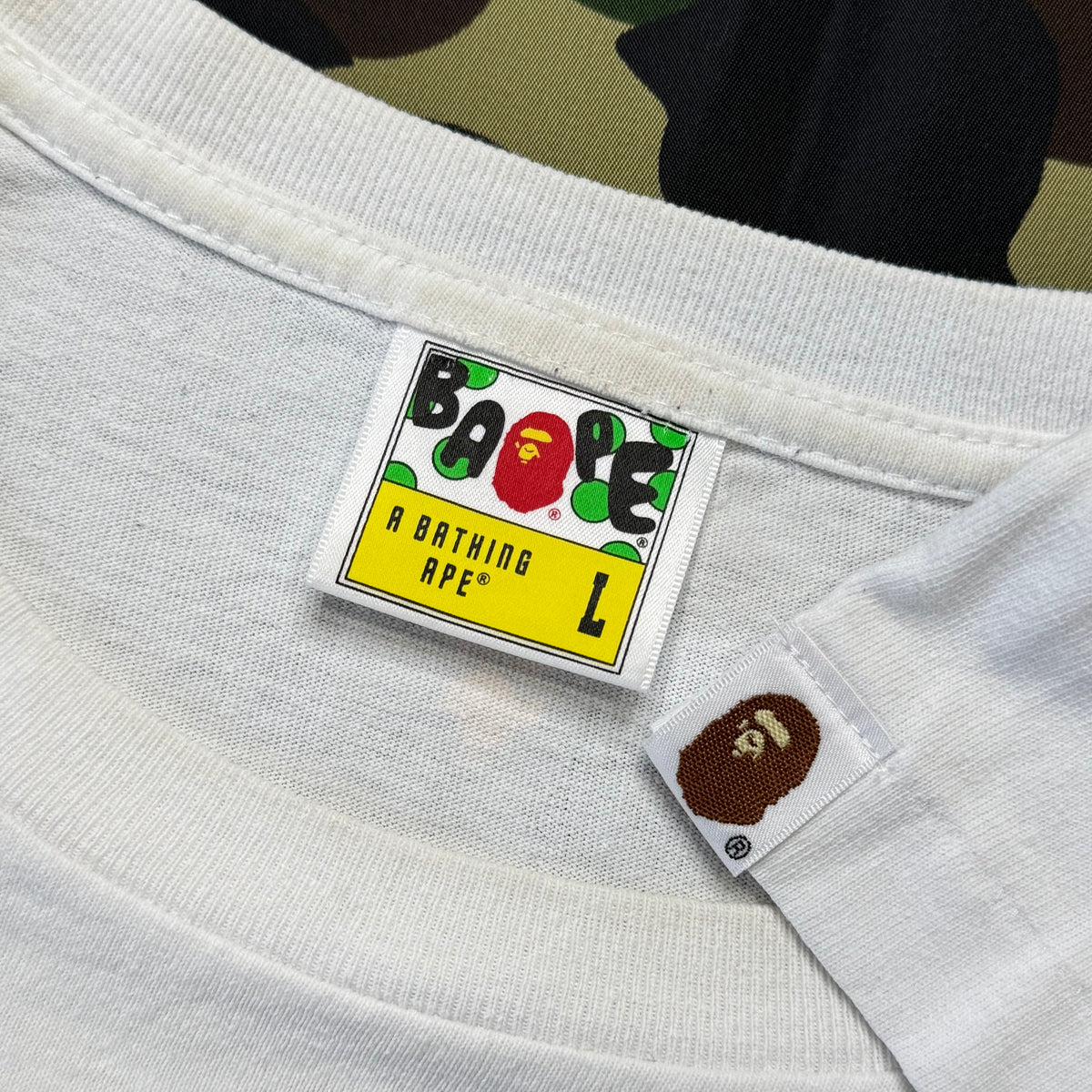 [L] Bape x God Selection Pink Ape Tee