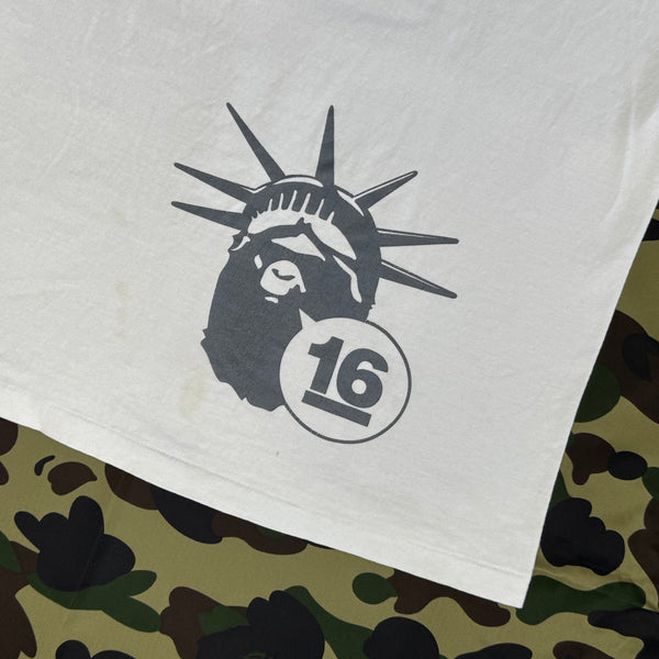 [2XL] Bape NYC Anniversary Camo Ape Tee
