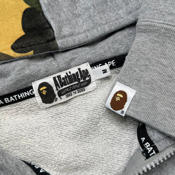 [M] Bape 1st Camo Half-Zip Shark Hoodie